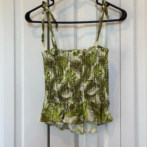 NWT Chaser Green Leaf Print Women's Top - Size Small. - Picture 2 of 13